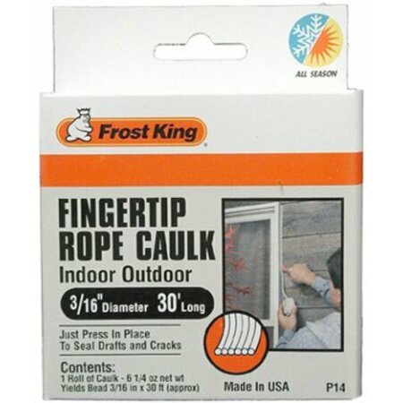 THERMWELL/FROSTKING PRODUCTS CAULK BOX 90FT GRAY ROPE P24H